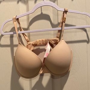 Pink VS nude push up bra